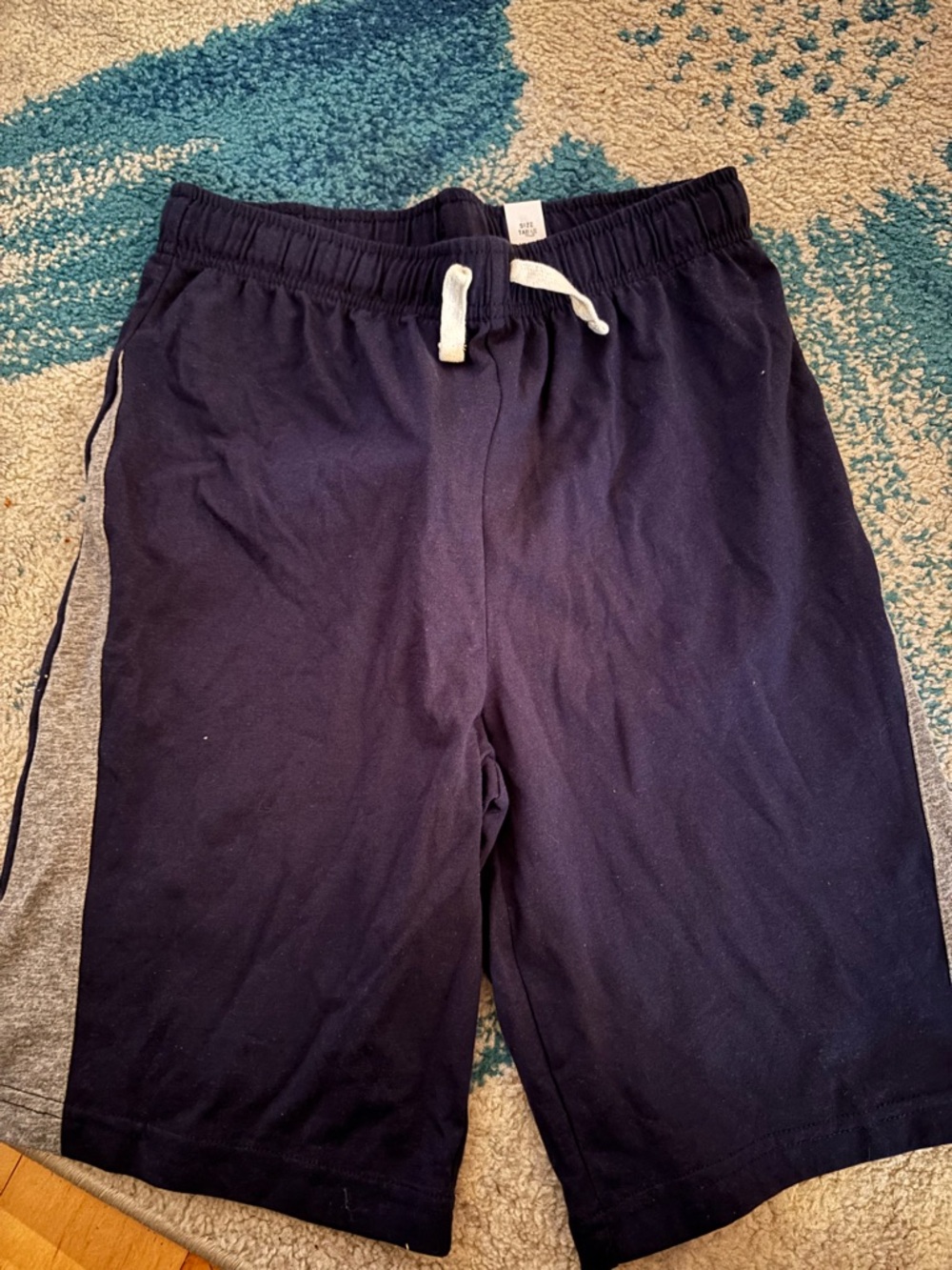 The Children's Place Navy and Gray Drawstring Athletic Shorts